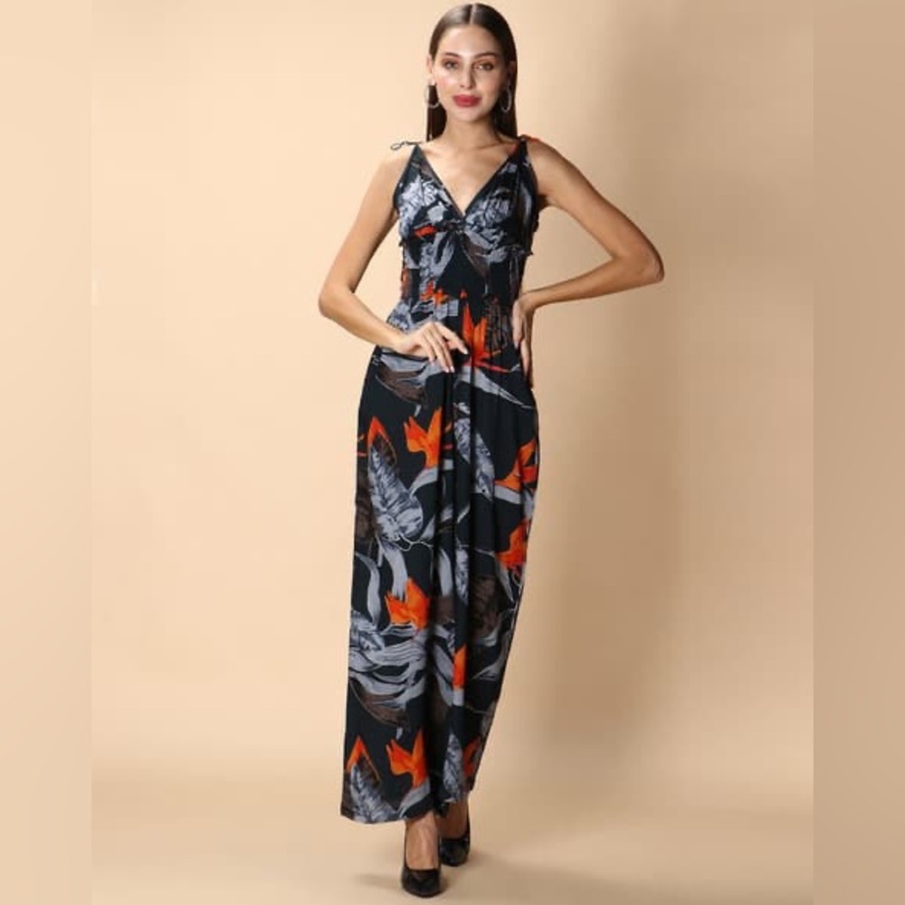 Anthropologie Patrons of Peace Multicolor jungle paradise Floral Romper